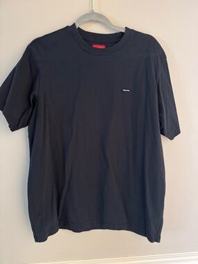Supreme Black Minimal Logo Tee